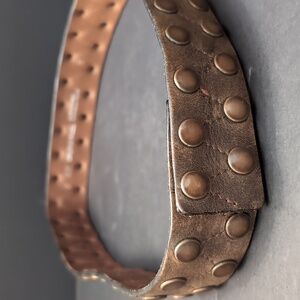 Cirque De Soleil Women's Brown Leather Studded Belt,M.